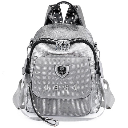 2023 High Quality Soft Leather Anti Splash Fabric Backpack Fashion Women's Brand Designer Backpack New Casual Student Schoolbags