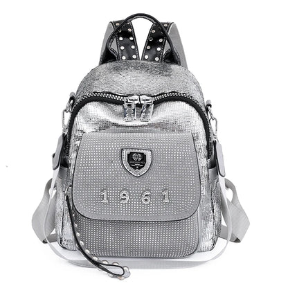 2023 High Quality Soft Leather Anti Splash Fabric Backpack Fashion Women's Brand Designer Backpack New Casual Student Schoolbags