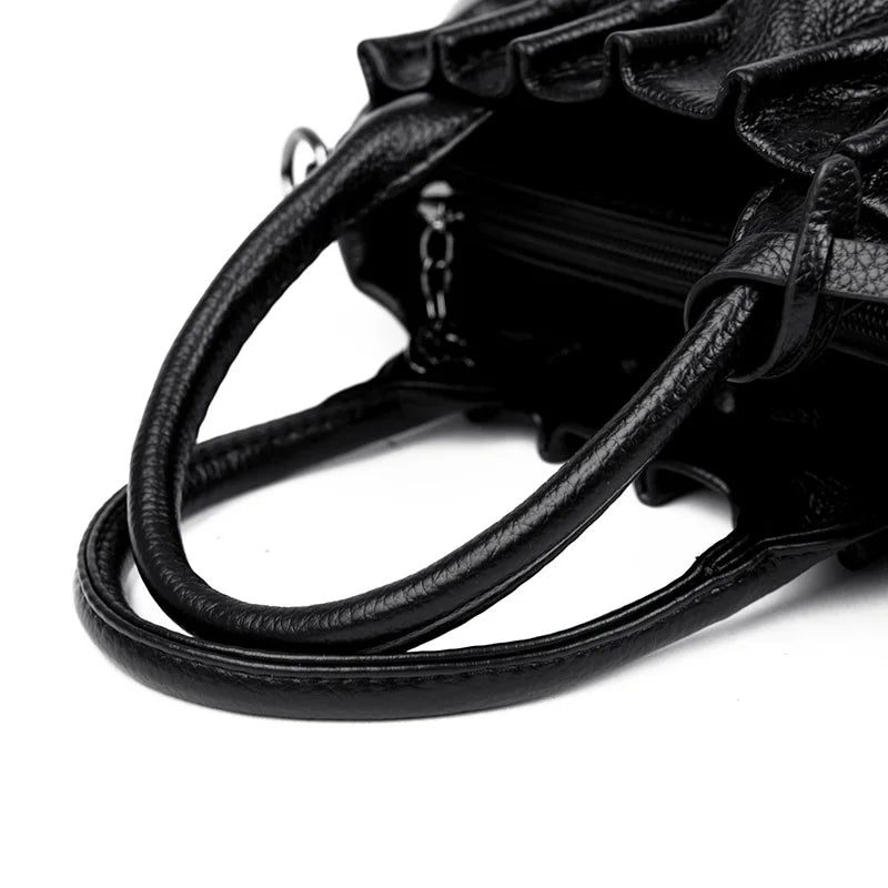 2023 High Quality Soft Leather Women's Shoulder Crossbody Bags Designer Large Capacity Handbags Luxury Female Messenger Tote Sac