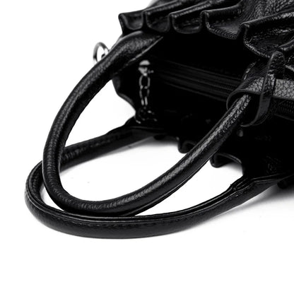 2023 High Quality Soft Leather Women's Shoulder Crossbody Bags Designer Large Capacity Handbags Luxury Female Messenger Tote Sac