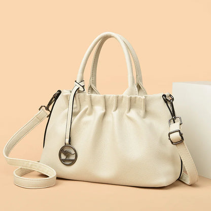 2023 High Quality Soft Leather Women's Shoulder Crossbody Bags Designer Large Capacity Handbags Luxury Female Messenger Tote Sac