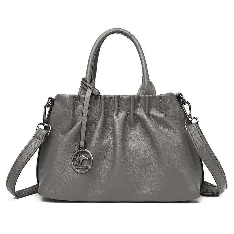 2023 High Quality Soft Leather Women's Shoulder Crossbody Bags Designer Large Capacity Handbags Luxury Female Messenger Tote Sac