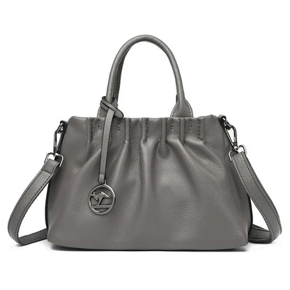 2023 High Quality Soft Leather Women's Shoulder Crossbody Bags Designer Large Capacity Handbags Luxury Female Messenger Tote Sac