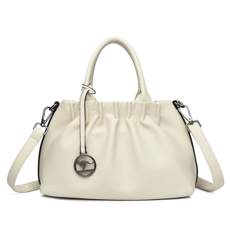 2023 High Quality Soft Leather Women's Shoulder Crossbody Bags Designer Large Capacity Handbags Luxury Female Messenger Tote Sac