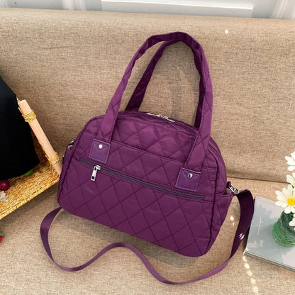 2023 High Quality Solid Color Women Nylon Shoulder Small Multi-Function Ladies Phone Pouch Pack Ladies  Shopping Bags for Women