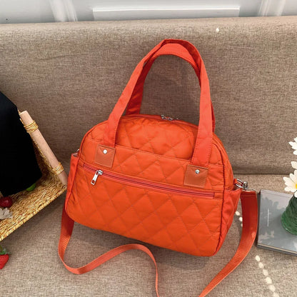 2023 High Quality Solid Color Women Nylon Shoulder Small Multi-Function Ladies Phone Pouch Pack Ladies  Shopping Bags for Women