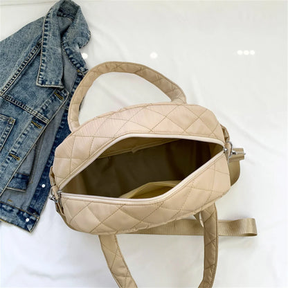 2023 High Quality Solid Color Women Nylon Shoulder Small Multi-Function Ladies Phone Pouch Pack Ladies  Shopping Bags for Women