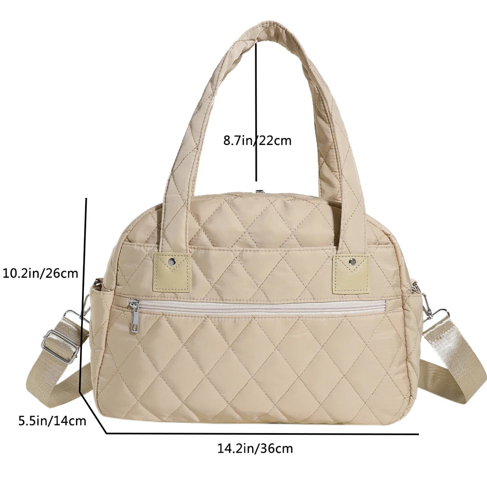 2023 High Quality Solid Color Women Nylon Shoulder Small Multi-Function Ladies Phone Pouch Pack Ladies  Shopping Bags for Women