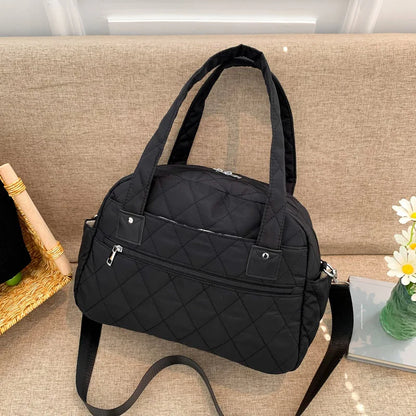 2023 High Quality Solid Color Women Nylon Shoulder Small Multi-Function Ladies Phone Pouch Pack Ladies  Shopping Bags for Women