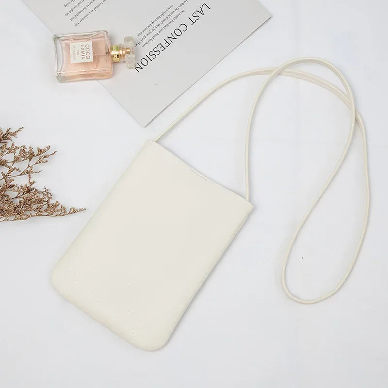 2023 Korean Ins Simple Satchel Mini Messenger Bag Women PU Leather Square Handbags Trend Crossbody Bolsa Feminina Lady Phone Bag