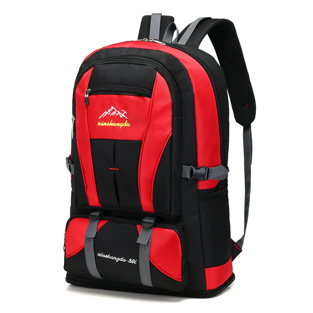 2023 Large Capacity 80L Climbing Backpack For Men Unisex Travel Multi-Purpose Hiking Camping Big Bags Sports Women Rucksacks
