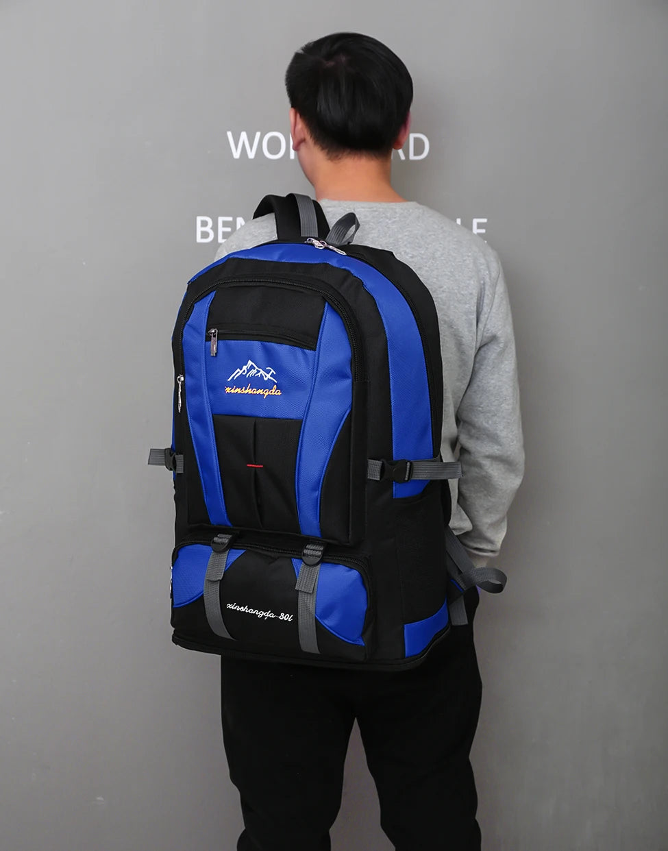2023 Large Capacity 80L Climbing Backpack For Men Unisex Travel Multi-Purpose Hiking Camping Big Bags Sports Women Rucksacks