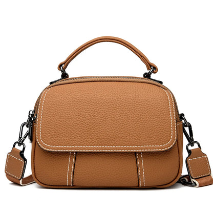 2023 Luxury Cow Leather Women Shoulder Crossbody Bag Fashion Female Messenger Phone Bag 100% Genuine Leather Women's Bag Handbag