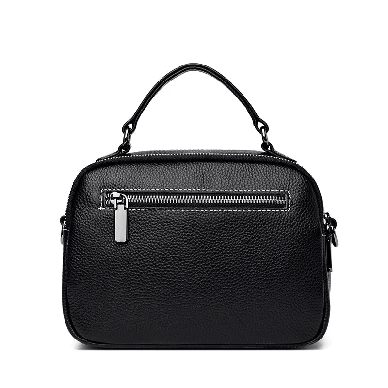 2023 Luxury Cow Leather Women Shoulder Crossbody Bag Fashion Female Messenger Phone Bag 100% Genuine Leather Women's Bag Handbag
