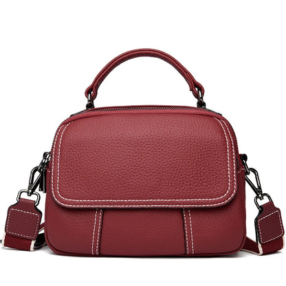 2023 Luxury Cow Leather Women Shoulder Crossbody Bag Fashion Female Messenger Phone Bag 100% Genuine Leather Women's Bag Handbag