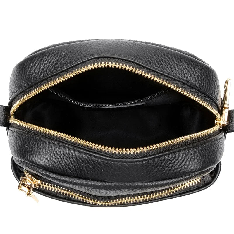 2023 Luxury Designer Cowhide Women Retro Shoulder Handbags Genuine Leather Bag Tote Bags Female Small Crossbody Bag Girl Purses