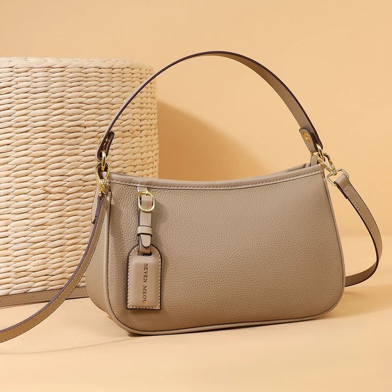2023 Luxury Designer Handbags Female Solid Color Messenger Tote Sac High Quality Genuine Leather Women Shoulder Crossbody Bags