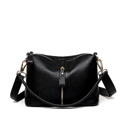 2023 Luxury Genuine Leather Women's Shoulder Crossbody Bags High Quality Women Handbag Solid Color Cow Female Messenger Tote Sac