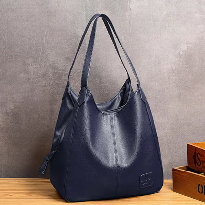 2023 Luxury Shoulder Crossbody Bags for Women Designer Soft PU Leather Women's Handbags Large Capacity Female Messenger Tote Sac