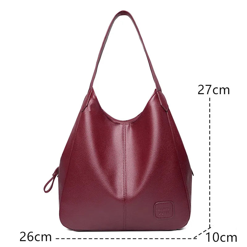 2023 Luxury Shoulder Crossbody Bags for Women Designer Soft PU Leather Women's Handbags Large Capacity Female Messenger Tote Sac