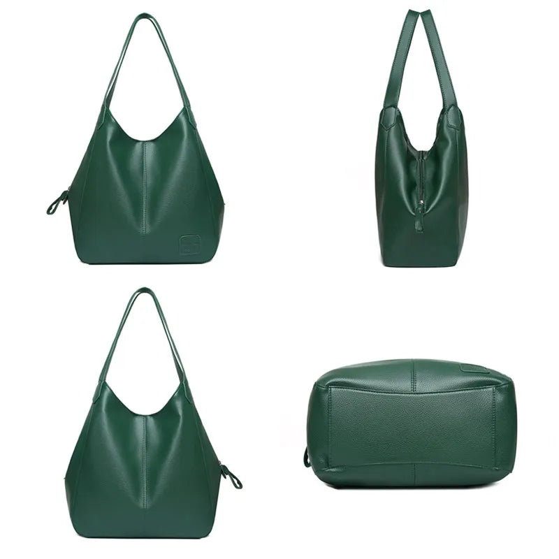 2023 Luxury Shoulder Crossbody Bags for Women Designer Soft PU Leather Women's Handbags Large Capacity Female Messenger Tote Sac