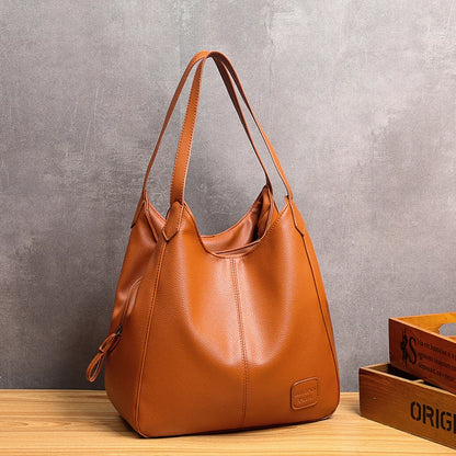 2023 Luxury Shoulder Crossbody Bags for Women Designer Soft PU Leather Women's Handbags Large Capacity Female Messenger Tote Sac