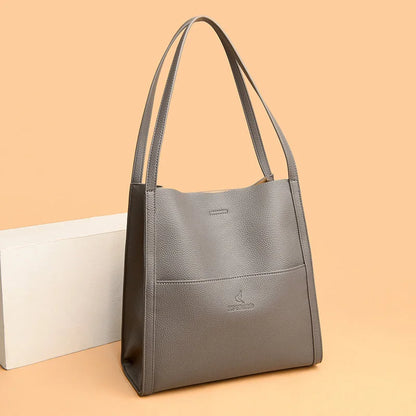 2023 Luxury Soft Leather Handbags For Women New Designer Ladies Shoulder Bags Large Capacity Shopper Casual Tote Bags Bolsas