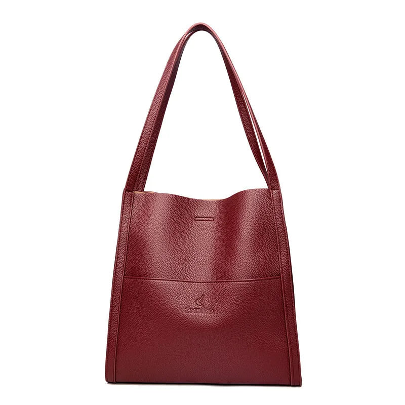 2023 Luxury Soft Leather Handbags For Women New Designer Ladies Shoulder Bags Large Capacity Shopper Casual Tote Bags Bolsas