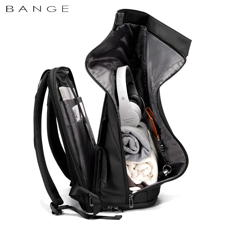 2023 Men's Backpack Fashion 15.6 in Laptop Man Backpack Bag Unisex Black Male Business Backpack Women Mochila