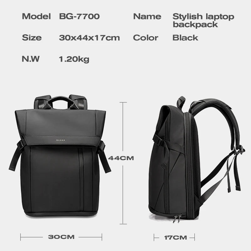 2023 Men's Backpack Fashion 15.6 in Laptop Man Backpack Bag Unisex Black Male Business Backpack Women Mochila