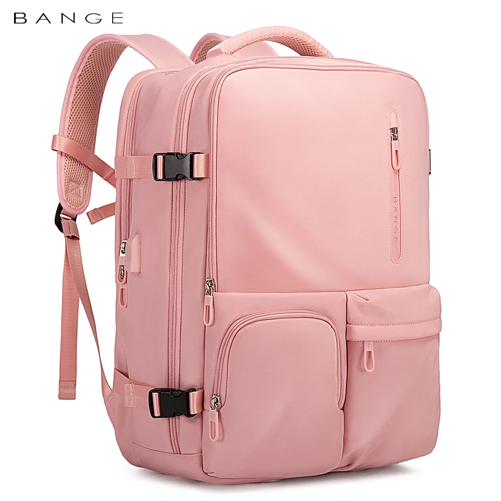 2023 Men's Backpack Men Business Travel Backpack Women School Expandable USB Bag Large Capacity 15.6 Laptop Waterproof Fashion