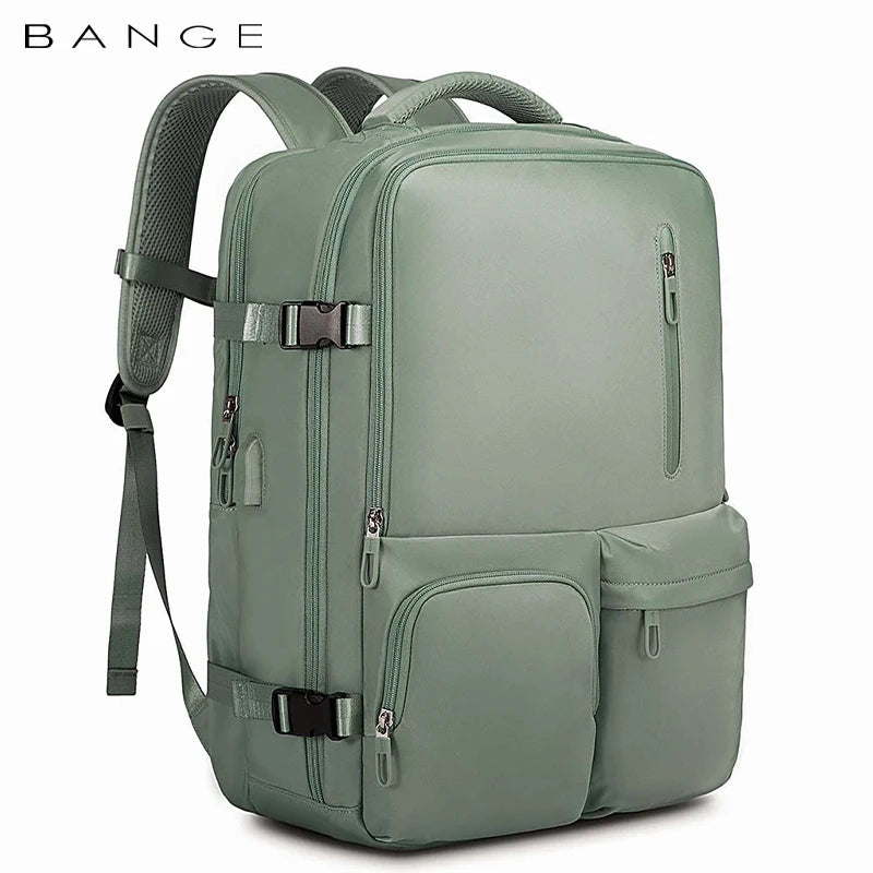 2023 Men's Backpack Men Business Travel Backpack Women School Expandable USB Bag Large Capacity 15.6 Laptop Waterproof Fashion