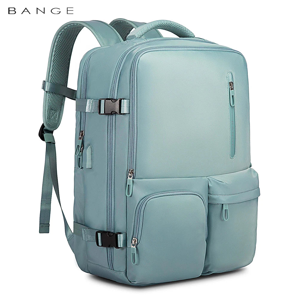 2023 Men's Backpack Men Business Travel Backpack Women School Expandable USB Bag Large Capacity 15.6 Laptop Waterproof Fashion