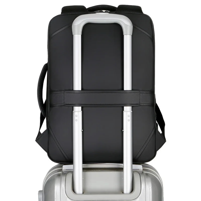 2023 Mens USB Charging Backpack 14 15.6 inch Laptop Bags Male Business Bagpacks Waterproof Multifunctional Travel Bag mochila