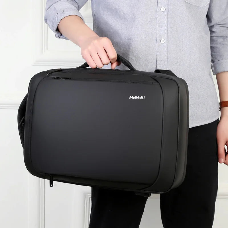 2023 Mens USB Charging Backpack 14 15.6 inch Laptop Bags Male Business Bagpacks Waterproof Multifunctional Travel Bag mochila
