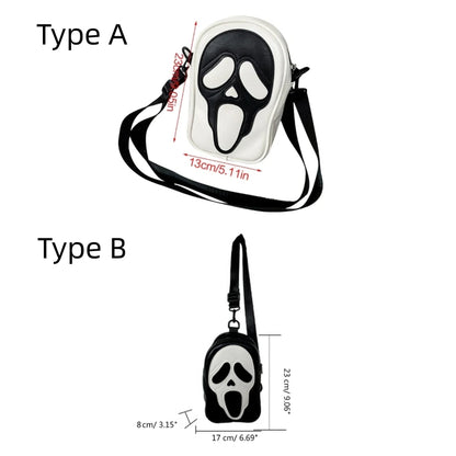 2023 NEW Casual Shoulder Bags Versatile Funny Bags Travel Bags Fashion Chest Bag Crossbody Bags for Teen Boy Girl GhostFace Bags