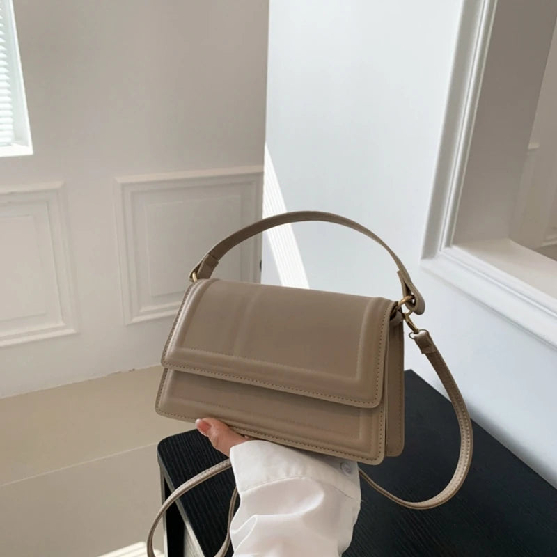 2023 NEW PU Flap Handbag Crossbody Bag Travel Bags Fashion Shoulder Bag Girl Women Trendy Bag Versatile Korean Style Bag