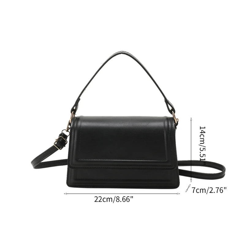 2023 NEW PU Flap Handbag Crossbody Bag Travel Bags Fashion Shoulder Bag Girl Women Trendy Bag Versatile Korean Style Bag