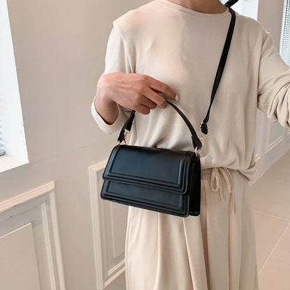 2023 NEW PU Flap Handbag Crossbody Bag Travel Bags Fashion Shoulder Bag Girl Women Trendy Bag Versatile Korean Style Bag