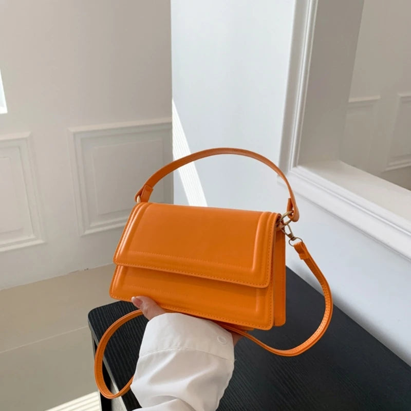 2023 NEW PU Flap Handbag Crossbody Bag Travel Bags Fashion Shoulder Bag Girl Women Trendy Bag Versatile Korean Style Bag
