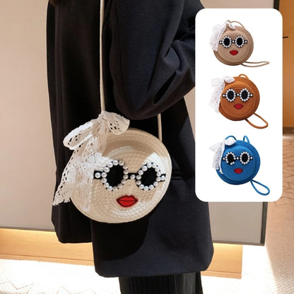 2023 NEW Woven Shoulder Bag for Girl Women Straw Woven Crossbody Bag Versatile Bag Trendy Bag Large Capacity Travel Bag