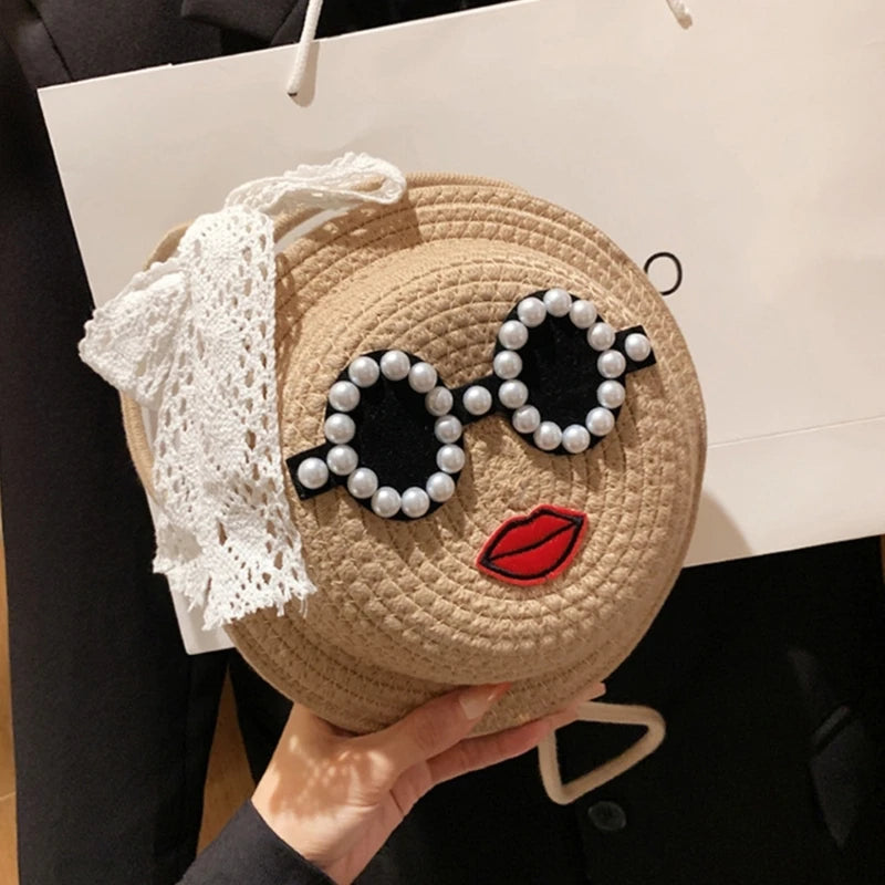2023 NEW Woven Shoulder Bag for Girl Women Straw Woven Crossbody Bag Versatile Bag Trendy Bag Large Capacity Travel Bag
