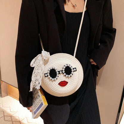 2023 NEW Woven Shoulder Bag for Girl Women Straw Woven Crossbody Bag Versatile Bag Trendy Bag Large Capacity Travel Bag