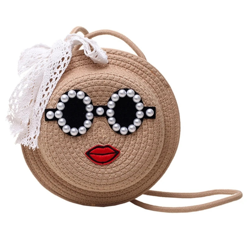 2023 NEW Woven Shoulder Bag for Girl Women Straw Woven Crossbody Bag Versatile Bag Trendy Bag Large Capacity Travel Bag