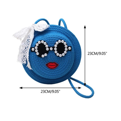 2023 NEW Woven Shoulder Bag for Girl Women Straw Woven Crossbody Bag Versatile Bag Trendy Bag Large Capacity Travel Bag