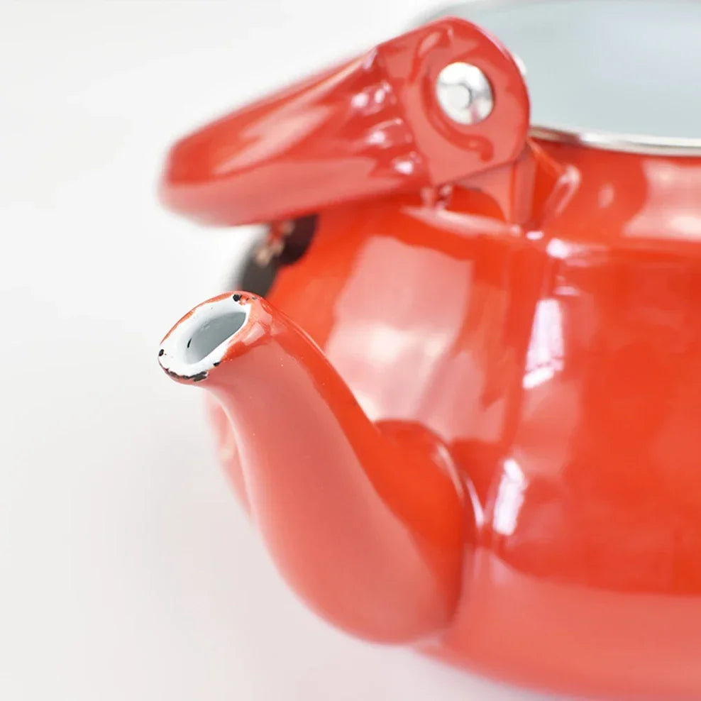 2023 New 1.5L Porcelain Enameled Kettle Small Safflower Enamel Boil Water Kettle For Induction Cooker Gas Furnace Milk Tea Pot