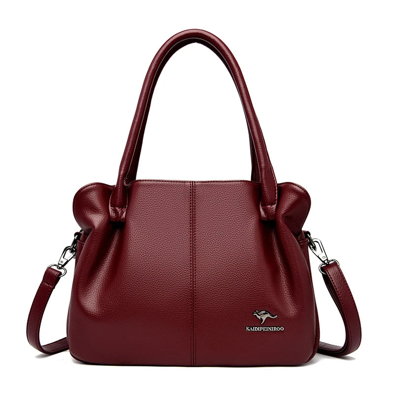2023 New 3-Layer Large Capacity Tote Bag High Quality Leather Women Handbag Luxury Designer Handbags Brand Women's Shoulder Bags