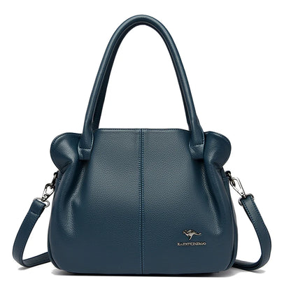 2023 New 3-Layer Large Capacity Tote Bag High Quality Leather Women Handbag Luxury Designer Handbags Brand Women's Shoulder Bags