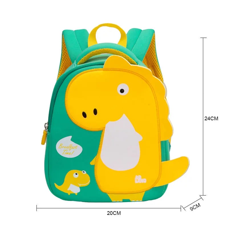 2023 New 3D Cartoon Dinosaur School Bags Cute Kids Bag Toddler Boys Backpacks Kindergarten Children Pack Mochila Infantil