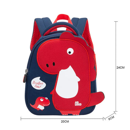 2023 New 3D Cartoon Dinosaur School Bags Cute Kids Bag Toddler Boys Backpacks Kindergarten Children Pack Mochila Infantil
